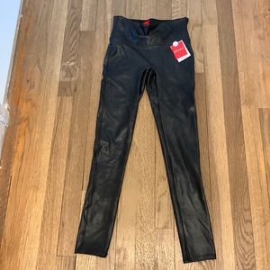 Petite Large Faux Leather Spanx